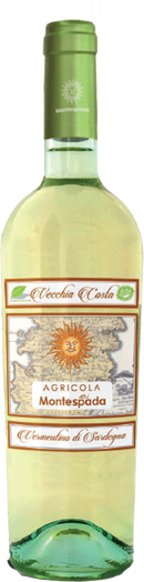 VINHO FINO BRANCO SECO MONTESPADA VECCHIA COSTA  VERMENTINO SARDEGNA DOC 750 ML